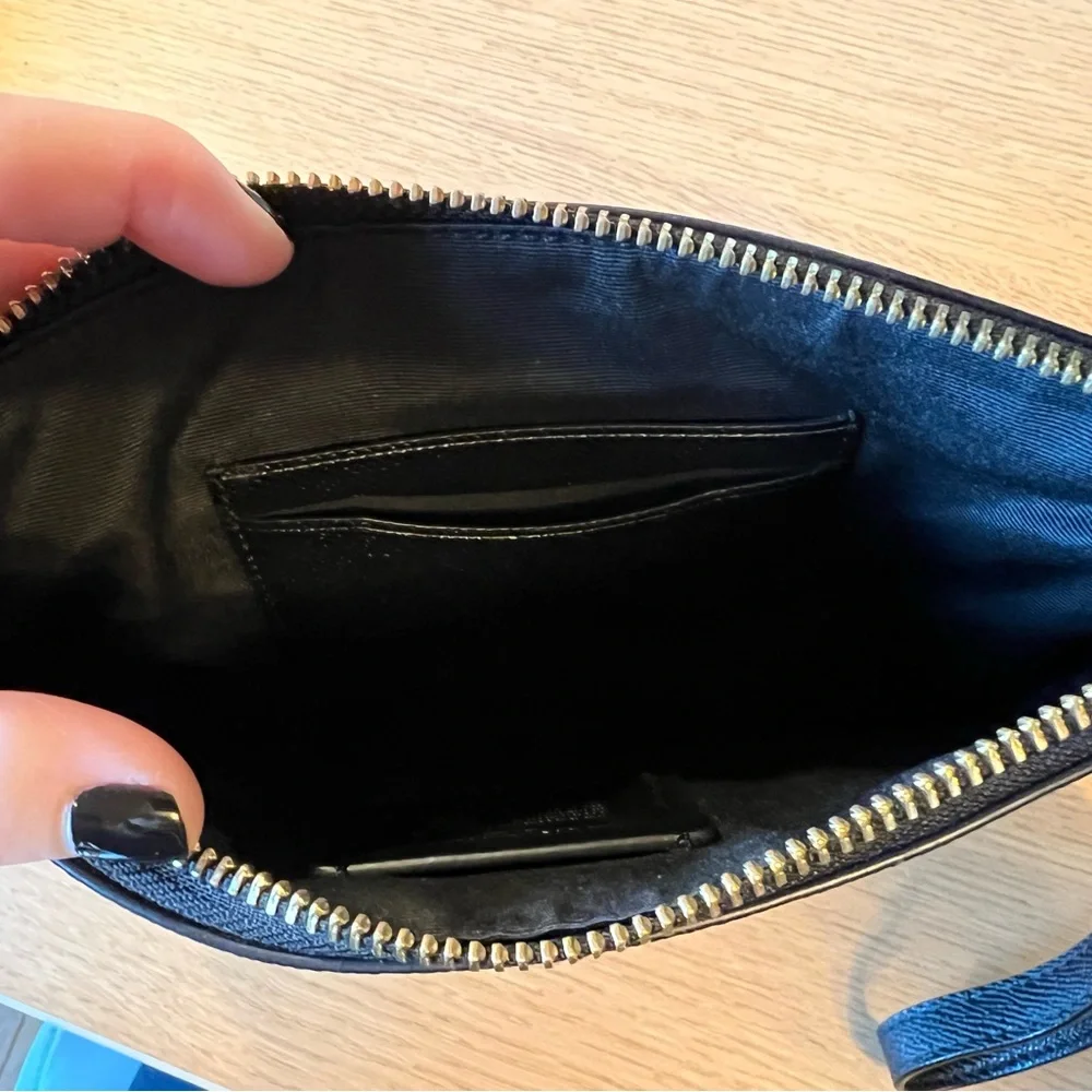 Coach Black Leather Wristlet - Picture 5 of 13